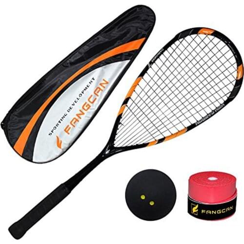 Full Carbon Professional Squash Racket Indoor High-Quality Blue Black Ultralight Squash Racquet Fangcan Racquets Ball Rackets