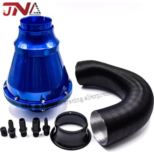 Multi-color Automotive Parts ABS Blue Air Filter with Foil tube Car Cold Air Intake Filter