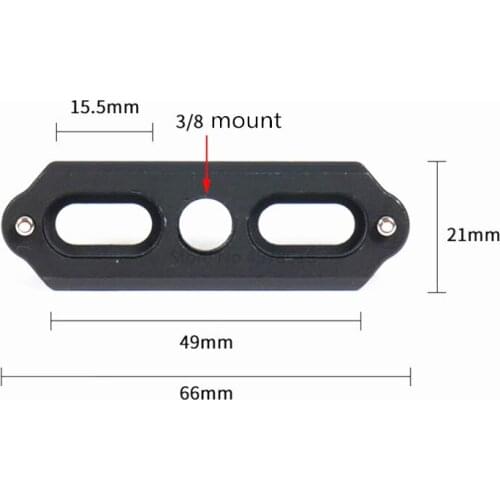 Camera Rails Slider System Camera Holder Adapter Bracket with 3/8 Photography Accessories