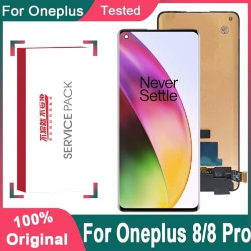 Original Display Replacement For OnePlus 8 AMOLED LCD Display Touch Screen Digitizer Assembly For OnePlus 8 Pro LCD Screen