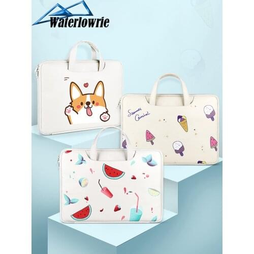 Laptop Bag case 13.3 14 15.6 Inch Waterproof Notebook Bag for Macbook Air Pro 13 15 6 Computer Handbag Briefcase Bag for Women