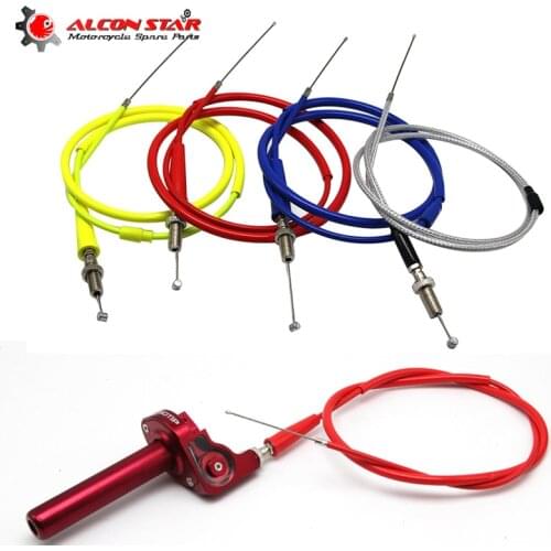 Alconstar- Motorcycle Brake Clutch Throttle Cable for 50cc 70cc 90cc 110cc 125cc 150cc Dirt Bike Off Road ATV Quad GY6 Engine