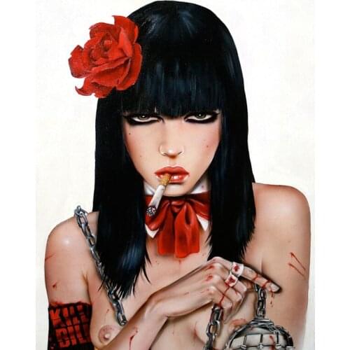 High quality Oil painting Canvas Reproductions GoGo Yubari by Brian M.Viveros Painting hand painted