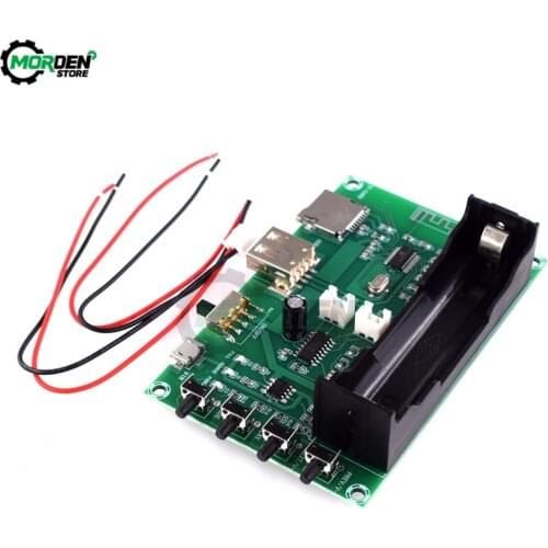 XH-A150 Lithium Battery Bluetooth Digital Power Amplifier Board 5W+5W Mouth Power DIY Small Speaker Rechargeable for Android