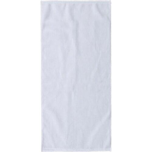 10pcs Sublimation DIY Blank White Polyester&cotton rectangle Towel Size 40*110cm