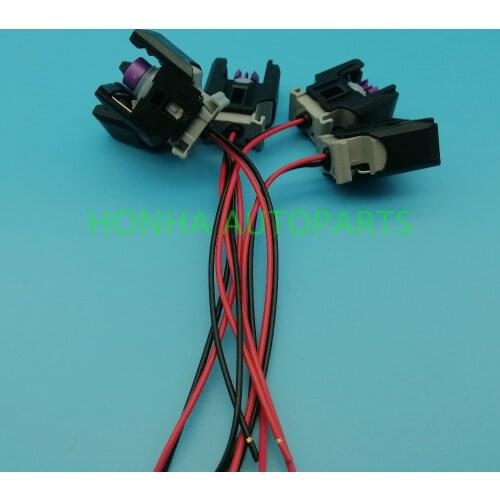 2Pin for Delphi EFI diesel common rail engine H5H6 injector nozzle connector plug For Buick The Great Wall 13816706 with wire