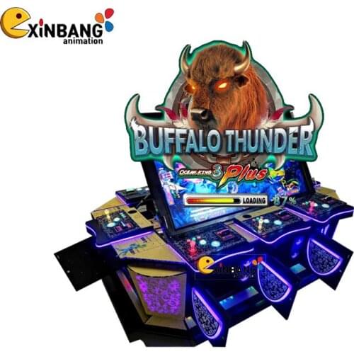 2021 USA Newest 10 Player Fish Game Table Gambling Machine Ocean King 3 Plus Buffalo Thunder