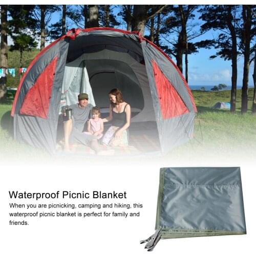 2X2M Waterproof Beach Picnic Blanket Folding Camping Mat Portable Lightweight Mat Outdoor Picnic Mat Beach Mat Camping Equipment