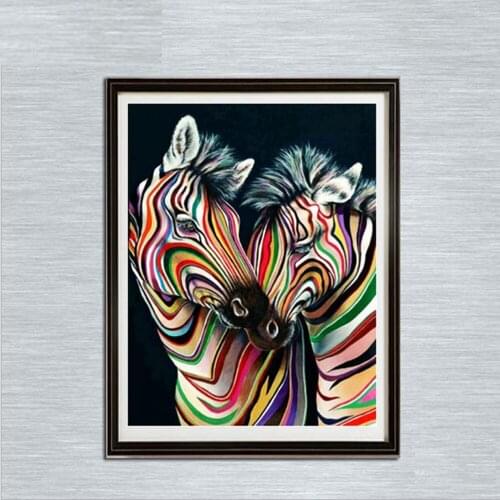 30*40cm Zebra Diamond Painting 5D DIY Animal Embriudery Handmade Diamond Paintings Cross Stitch Pattern Wall Art Crafts 05