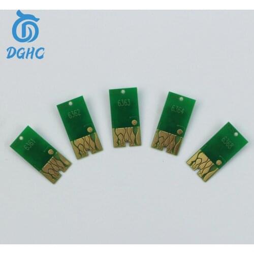 5 color T6361-T6364 T6368 refill ink cartridge chip for Epson Stylus Pro 7700 9700 7710 9710 Printer resettable chips