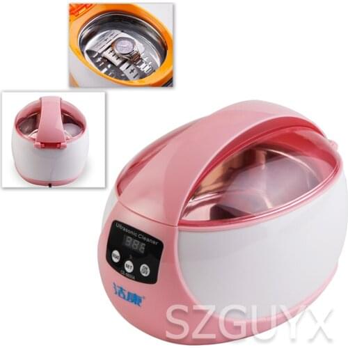ABS material low noise high efficiency household ultrasonic cleaning machine household jewelry denture razor glasses cleaner