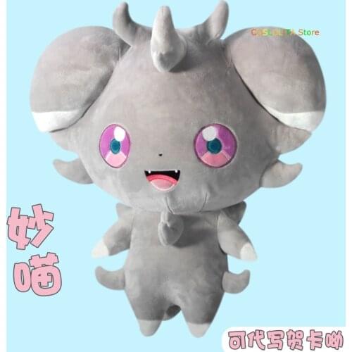 Anime Pokemon Espurr Kawaii Short Plush Doll Pillow Student Girls Sofa Cute Toys Japanese Cartoon Cushion Xmas Gifts