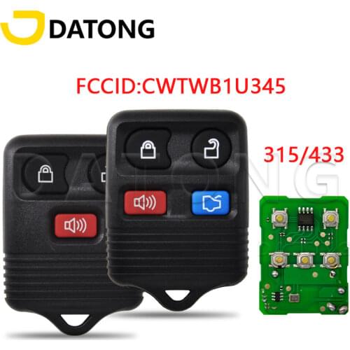 Datong World Car Remote Key 433Mhz For Ford Escape F 150 Explorer 2001 2007 CWTWB1U345 Auto Smart Control Key