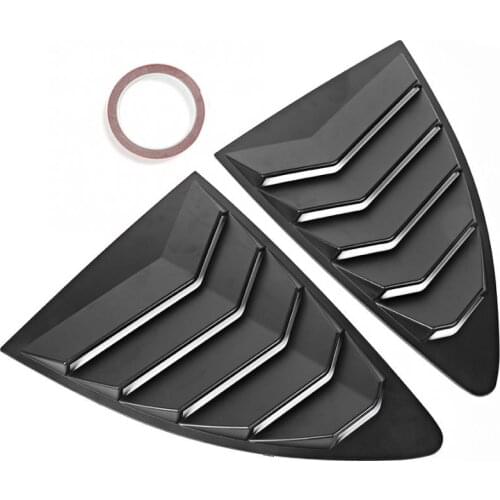 2pcs Side Spoiler Rear Window Louvers Spoiler Panel Fit for Toyota 86 GT86 2013 2014 2015 2016 2017 2018 2019 Chromium Styling