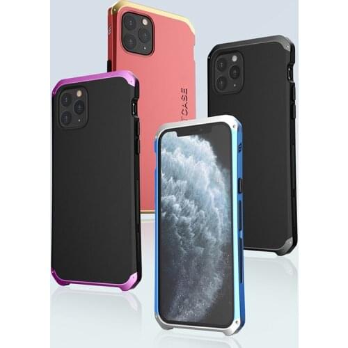 For iPhone 5 5S SE 6 6S 7 8 Plus X Xs Xr Xs Max Case Shockproof Metal Armor Case Aluminum Frame Cover For iPhone 11 Pro Max Case