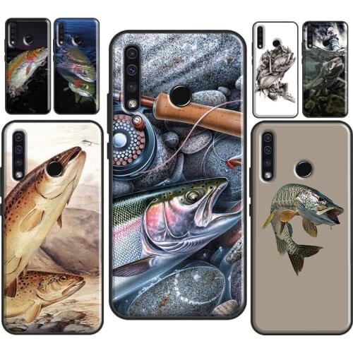 Vintage Trout Fishing Phone Case For Huawei Honor 20 Pro 4C 6C 7C 7A 8A 9A 7S 8S 8 9 10 Lite 10X 6X 8X 9X 10i
