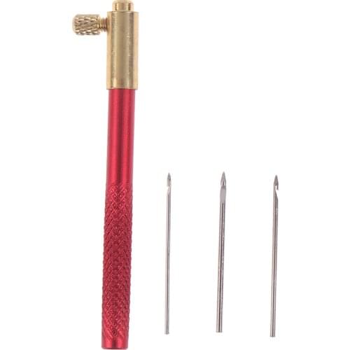 4pcs/set Sewing Embroidery Crochet Hooks Knitting Tool With 3 Needles French Crochet Beading Hand Embroidery Tool