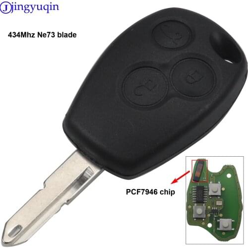Jingyuqin 3 Button Key Case For Renault Trafic Vivaro Primastar Movano Remote Fob Shell 206 207 307 306 Key