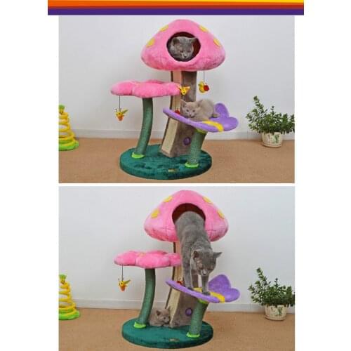 New Pet Cat Climbing frame cat jumping platform sisal column cat toy cat scratch board cat scratch version cat hammock