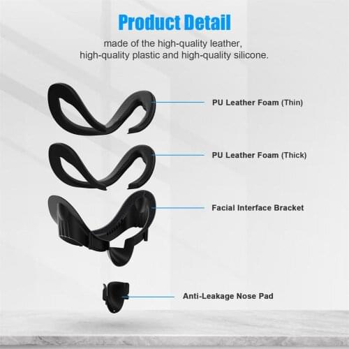 Facial Interface Bracket Accessories For HP Reverb G2 Sweat-proof Lightweight PU Leather Foam Stand VR Accessories
