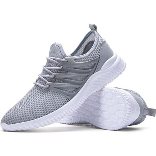 Mens All-match Casual Shoes Fashion Mens Sneakers Mesh Casual Shoes Lightweight Solid Color Walking Shoes