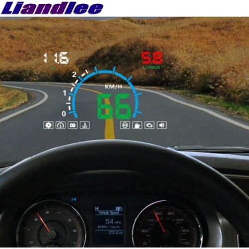 Liandlee HUD For KIA Morning Picanto Forte K3 Shuma K2 Rio K9 Quoris Speedometer OBD2 Head Up Display Big Monitor Racing HUD