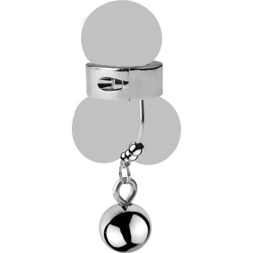Metal Ball Heavy Weight Hanger Stretcher Penis Extender Enlargement Cock Ring Male Chastity Device Sex Toys, Penis Ring for Men