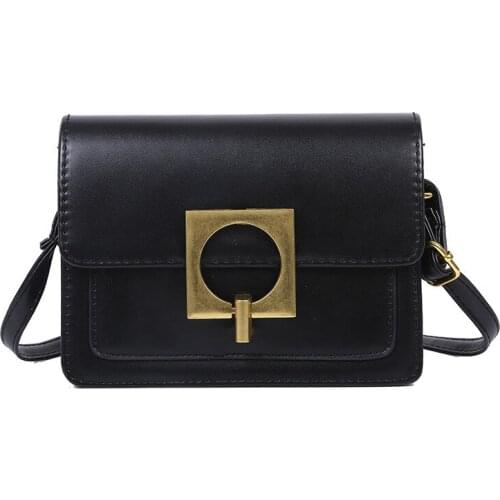 Fashion Simple Small Square Tote Bag Mobile Phone Shoulder Bags Womens Handbag 2020 High-quality PU Leather Chain