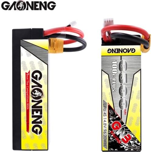 Original GNB 14.8v 6500mAh 100C/200C LiPo Battery For RC Car Racing Spare Parts With Shell Upgrade LiHV 4S Battery