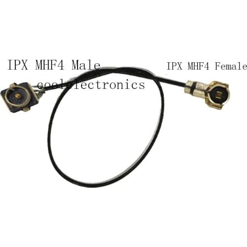 10pcs 0.81mm IPX u.FL MHF4 Male to MHF 4 U.fl IPX ipex Female Adapter Connector 0.81 RF Pigtail Cable 10cm