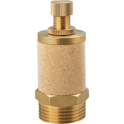 Pneumatic Brass Exhaust Muffler BSL M5 1/8" 1/4" 3/8" 1/2" Silencers Fitting Noise Filter Reducer Connector Copper