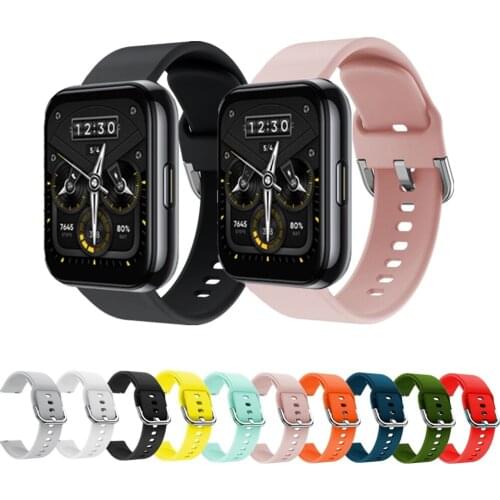 Silicone Band For Realme Watch 2 / 2 Pro Strap Smartwatch Accessories Replacement 22mm Wrist Bracelet for Realme Watch S Pro