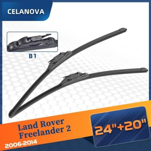 Windshield Wiper Blade For Land Rover Freelander 2 2006-2014 Frameless Windscreen Rubber Wipers 24"+ 20"
