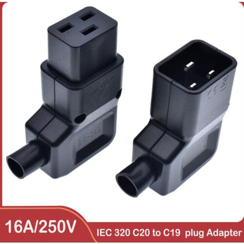 CE ROHS Approved Top Quality IEC 320 C19 to C20/C20 to C19 Power extension cable Adaptor for PDU UPS