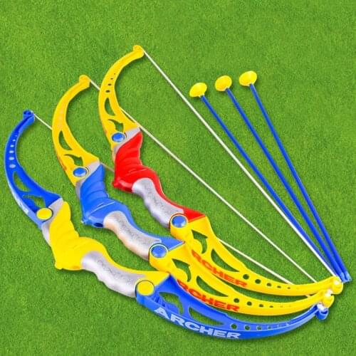Outdoor Sports Toys Child Simulation Bow and Arrow Set Boy Parent-child Outdoor Role Toy Random Color Shooting Foldable