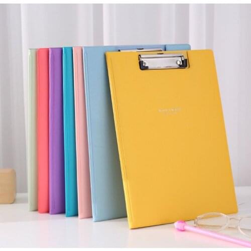 A4 Waterproof Clipboard Writing Pad File Folder Document Holder School Office Stationery Supply Random Color