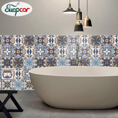 0.20x5m Bathroom Stickers Waterproof Self Adhesive Tile Wallpaper Kitchen Wall Stickers Living Room Background Wallpaper Decor