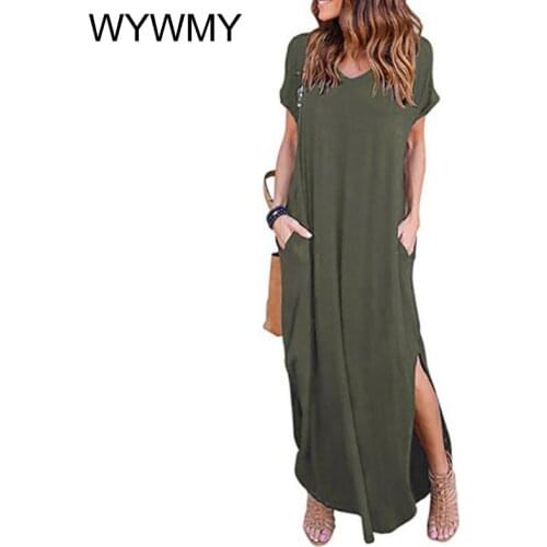 WYWMY Short Sleeve Dresses