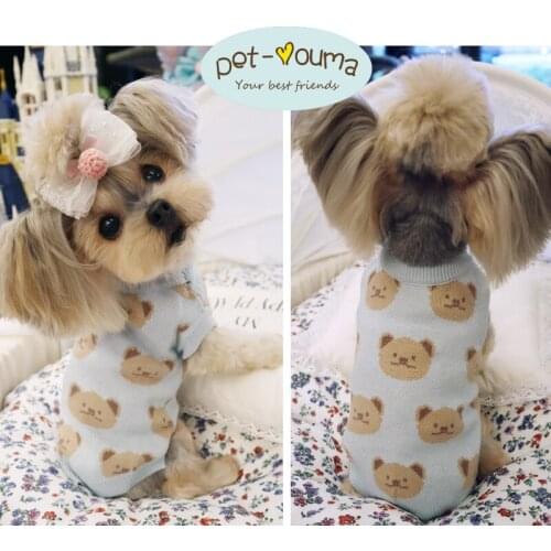 Jacquard Pet Sweater Dog Teddy Yorkshire Cat Bichon VIP Jiafei Clothes