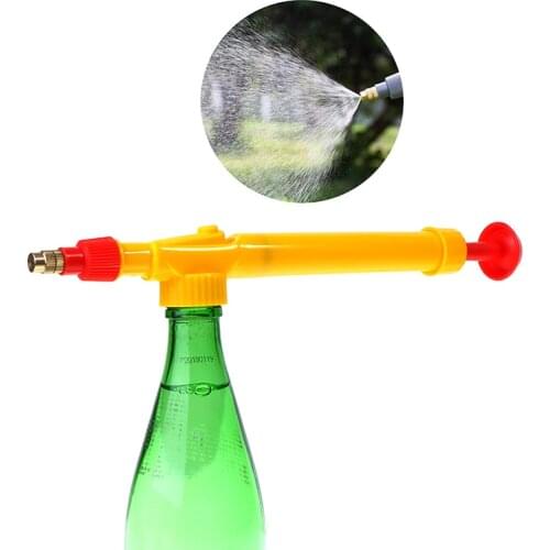 1PC Manual High Pressure Air Pump Sprayer Adjustable Drink Bottle Spray Head Nozzle Garden Watering Supplies