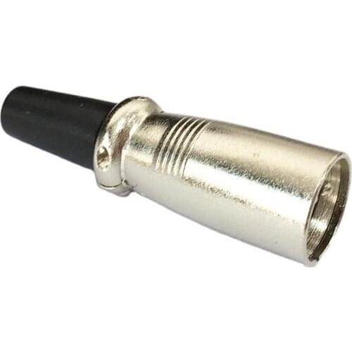 2pcs Cannon XLR Connector male Plug 3-pin for Microphone Cannon soldering terminal