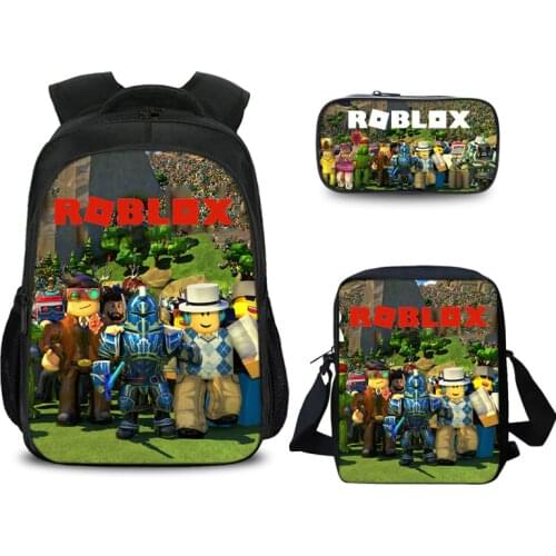 3 pcs/set game Backpack mochila boy kid Bags School Pencil Case Students Students Best Gifts for Children School Bags