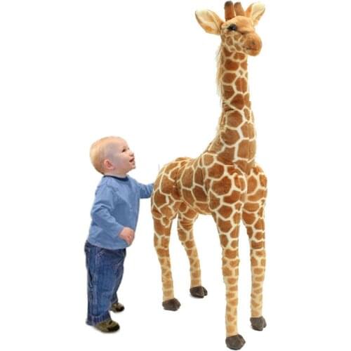US 40'' Big Plush Giraffe Doll Giant Large Stuffed Animal Soft Doll Kid Gift Novel and Cute Plush Toys Childs Birthday Present