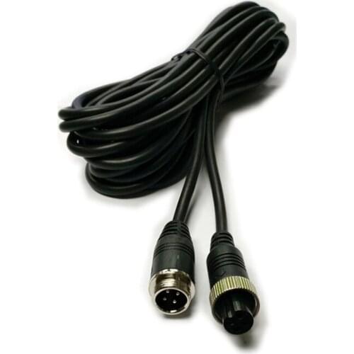 5 meters long Aviation head extension cord 4P M12 male to female Vehicle connecting line Video cable 5pcs
