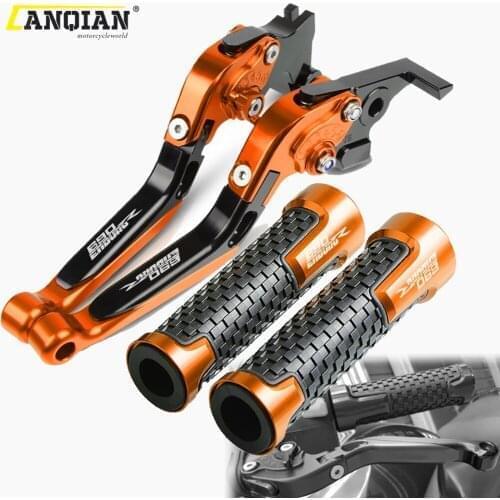 For 690EnduroR 690 Enduro R 2014 2015 2016 2017 Motorcycle Accessories Aluminum Adjustable Brake Clutch Levers Handle Bar Grips