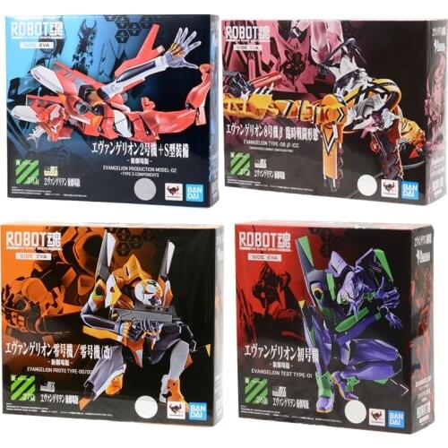 Bandai The Robot Spirits Eva Evangelion Figure Unit 1 2 8 Type S Components Big Collection Anime Action Figure Kids Toys Gift