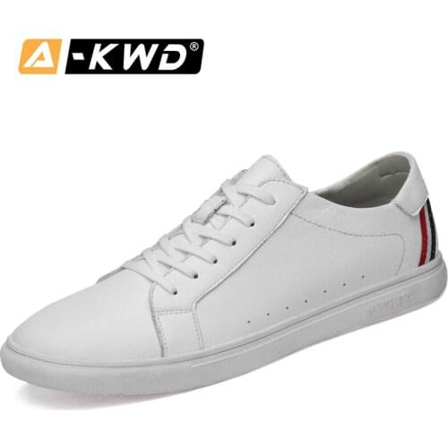 White Leather Sneakers Men Fashion Shoes 2019 Black Chaussures Sport Homme Breathable Men-Shoes Black Men Designer Shoes 35-44