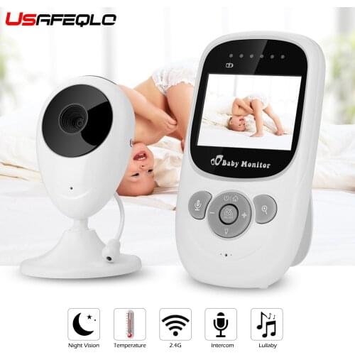 Wireless LCD Audio Video Baby Monitor SP880 Radio Nanny Music Intercom IR 24h Portable Baby Camera Baby Walkie Talkie Babysitter