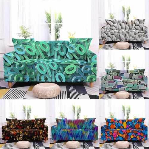 Plaid Corner Sofa Cover for Living Room Modern Chaise Lounge Decor Elastic Block Armchair Cover L Shape Sectional Sofa Slipcover