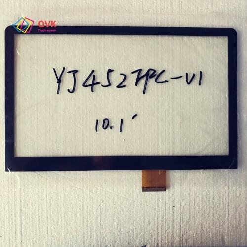 Black 10.1 inch P/N YJ452FPC-V1 Capacitive touch screen panel repair replacement parts